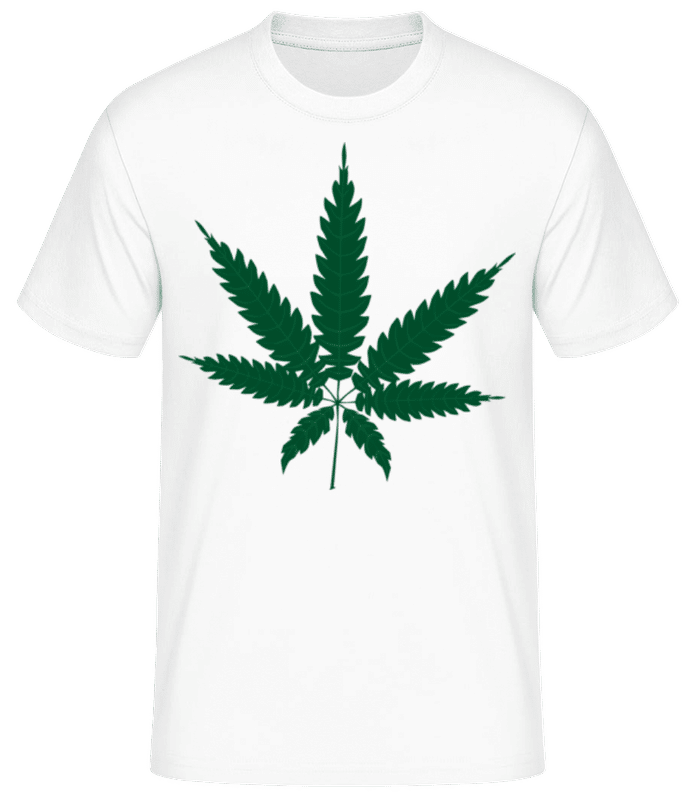 Vista previa: Cannabis - Camiseta básica para hombre - Blanco - delante