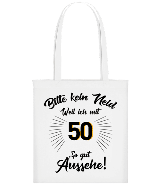 Vorschau: So Gut Aussehen Mit 50 - Stofftasche - Weiß - Vorne