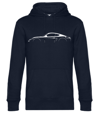'Porsche Cayman 981' Silhouette  - Männer Standard Hoodie - Marine - Vorne