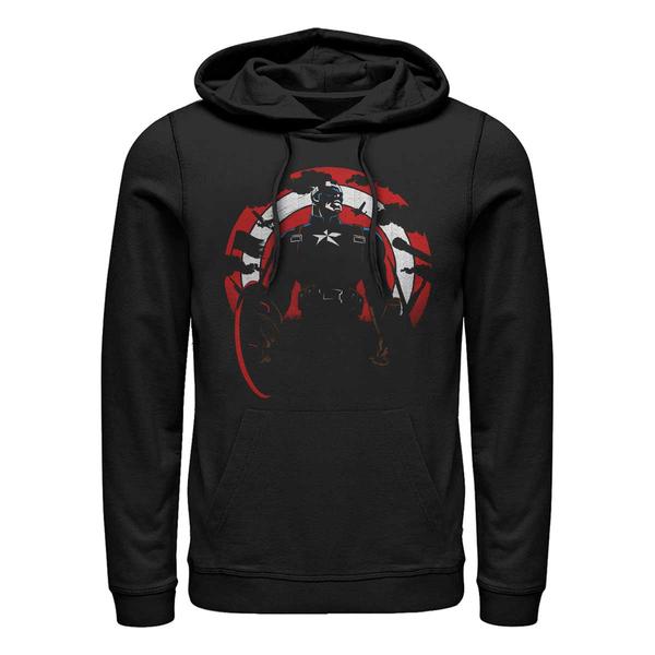 Aperçu: Marvel - Avengers - Captain America Shadow Solider - Unisex Sweat à capuche - Noir - Devant