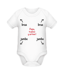 Papa, Tu Peux Y Arriver! · Body manches courtes bio