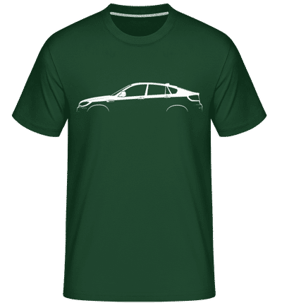 'BMW X6 M (E71)' Silhouette - Shirtinator Men's T-Shirt - Bottle green - Front