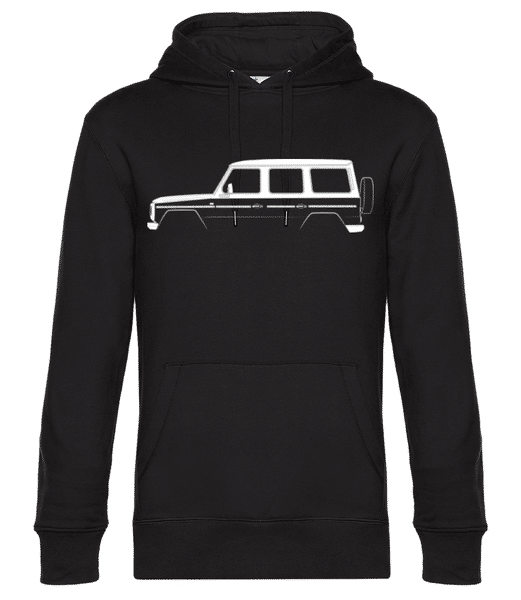 Aperçu: 'Mercedes G W460' Silhouette - Sweat à capuche premium Unisexe - Noir - Devant