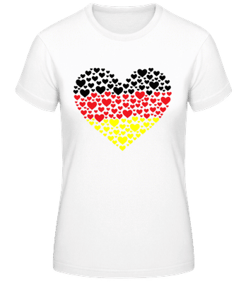 Hearts Germany - Camiseta básica de mujer - Blanco - delante