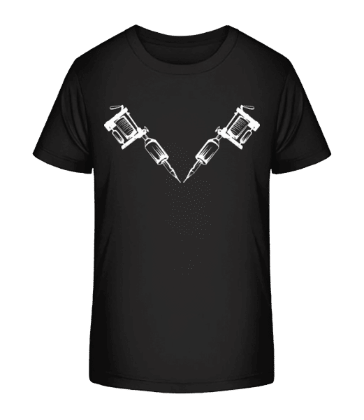 Aperçu: Machine À Tatouer - T-shirt bio Enfant Stanley Stella 2.0 - Noir - Devant