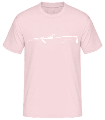 'Chevrolet Corvette C7 Z06' Silhouette - Men's Basic T-Shirt - Pink - Front