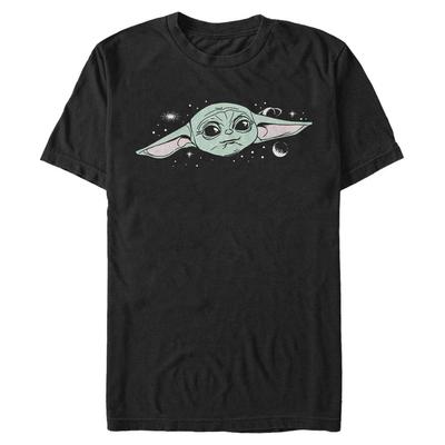 Star Wars - The Mandalorian - The Child Cute Big Face - Homme T-shirt - Noir - Devant