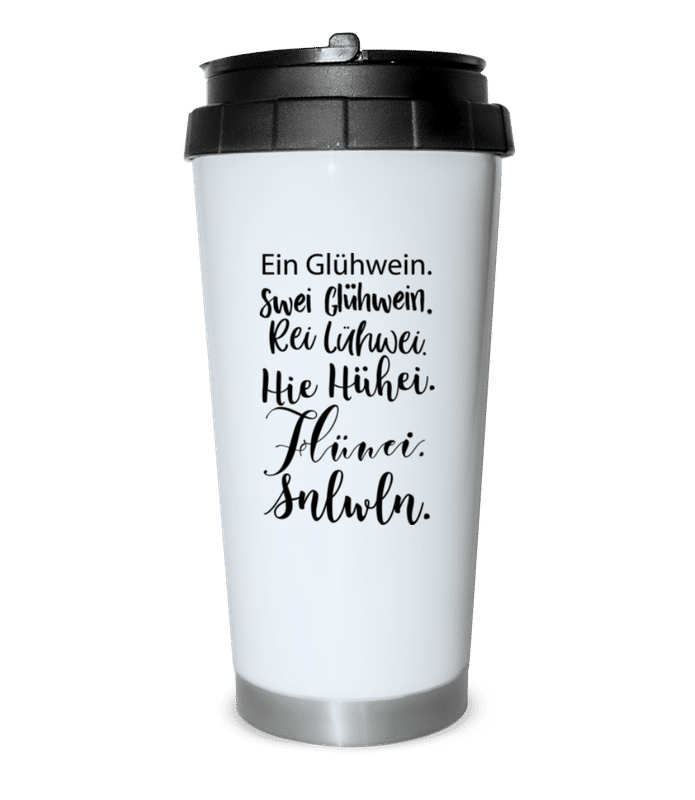 Vorschau: Glühwein Never Ending Story - Thermobecher - Weiß - Vorne