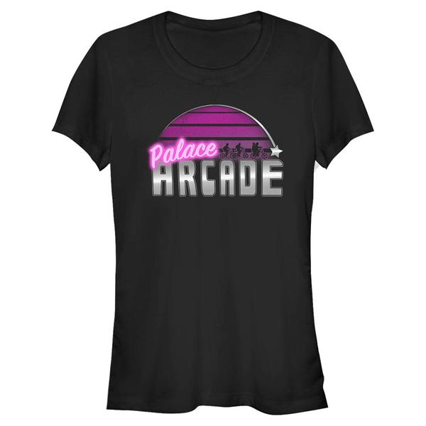 Aperçu: Netflix - Stranger Things - Logo Retro Arcade - Femme T-shirt - Noir - Devant
