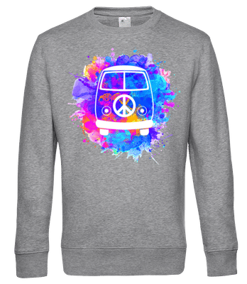 Hippie Bus - Men's standard sweatshirt - Heather grey - Front