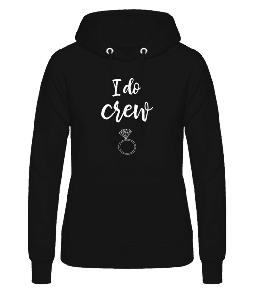 Aperçu: I Do Crew Ring - Sweat à capuche Femme - Noir - Devant