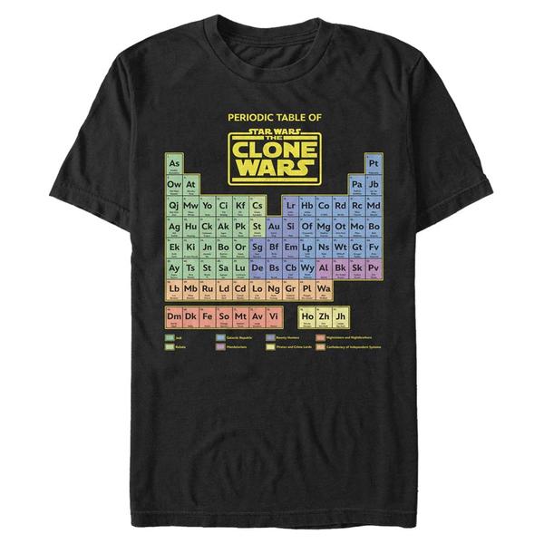 Aperçu: Star Wars - The Clone Wars - Clone Wars Clone Wars Table - Homme T-shirt - Noir - Devant