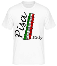 Pisa Italy - Men's Basic T-Shirt - White - Front