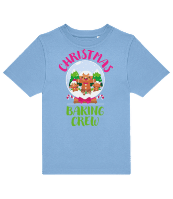 Christmas Baking Crew - T-shirt enfants B&C - Bleu clair - Devant