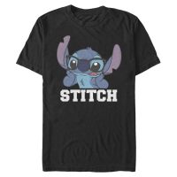 Disney - Lilo & Stitch - Stitch - Homme T-shirt - Noir - Devant