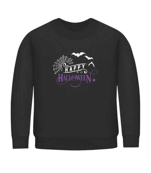 Aperçu: Happy Halloween 2 - Sweatshirt Enfant - Noir - Devant