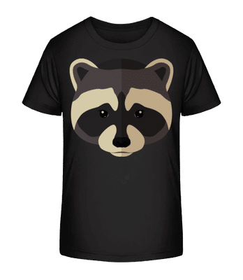 Raton Laveur Comic Ombre - T-shirt bio Enfant Stanley Stella 2.0 - Noir - Devant