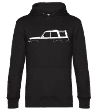 'Land Rover Discovery (1998)' Silhouette - Men’s Standard Hoodie - Black - Front