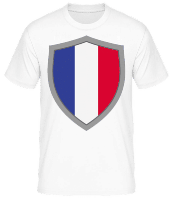 France - Men's B&C T-Shirt - White - Front