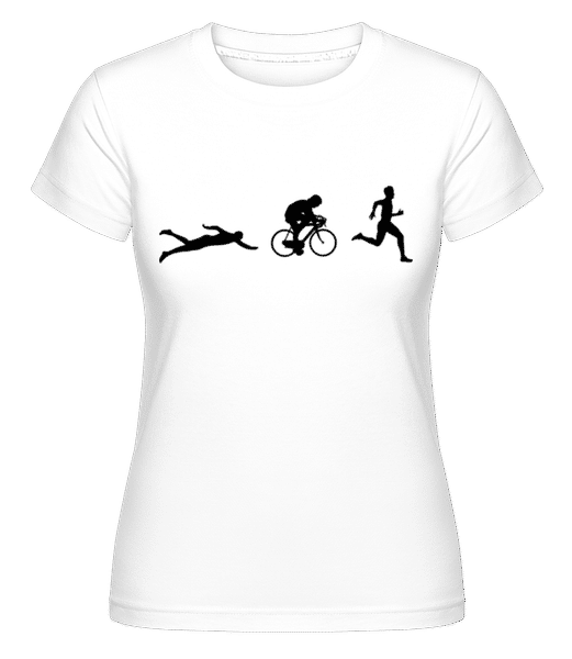 Aperçu: Triathlon -  T-shirt Shirtinator femme - Blanc - Devant