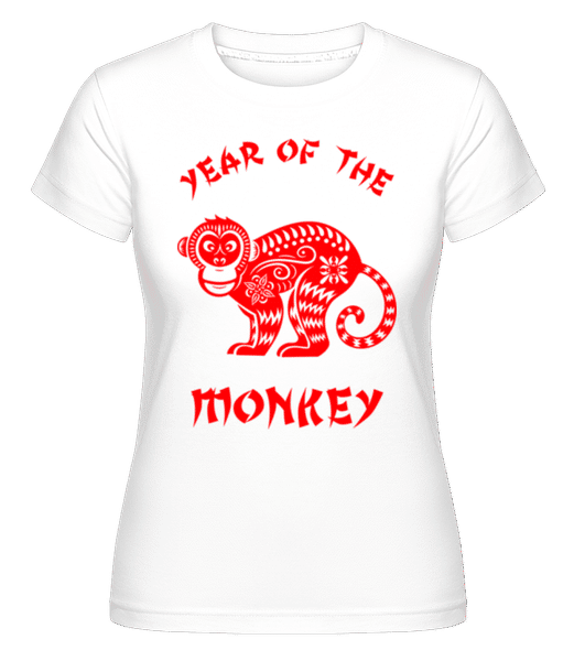 Aperçu: Chinese Zodiac Year Of The Monkey - T-shirt Shirtinator femme - Blanc - Devant