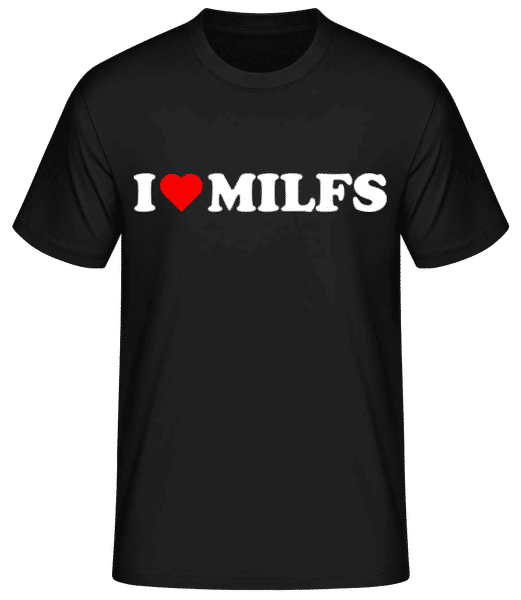 Aperçu: I Love Milfs - T-shirt standard Homme - Noir - Devant