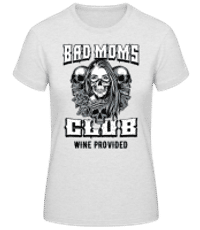 Bad Moms Club - Dámske basic tričko - Melírovo šedá - Predné