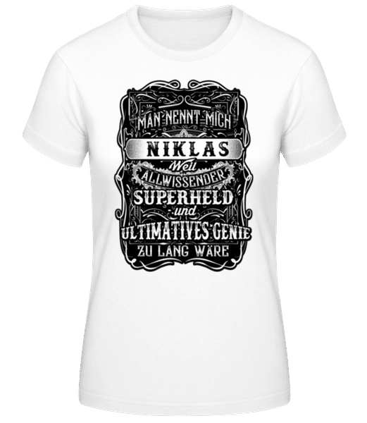Vorschau: Man Nennt Mich Niklas - Frauen T-Shirt B&C - Weiß - Vorne