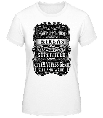 Man Nennt Mich Niklas - Frauen T-Shirt B&C - Weiß - Vorne