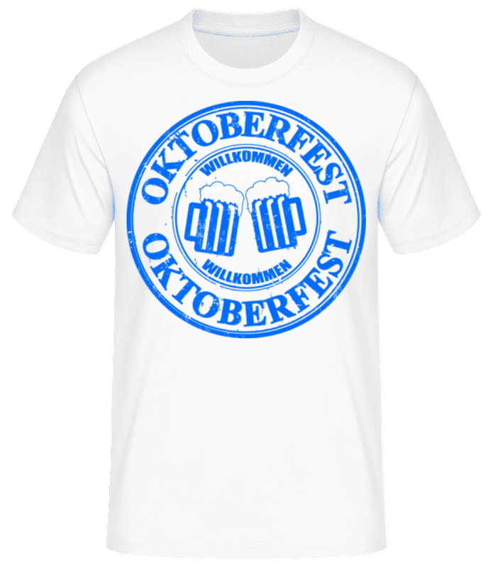 Vorschau: Oktoberfest Logo - Männer Basic T-Shirt - Weiß - Vorne