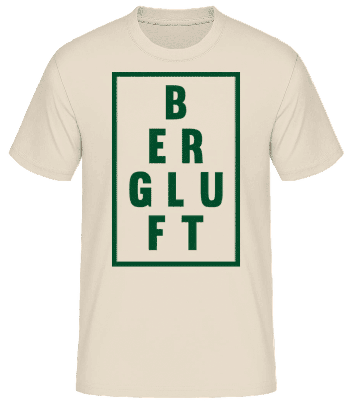 Vorschau: Bergluft - Männer Basic T-Shirt - Creme - Vorne