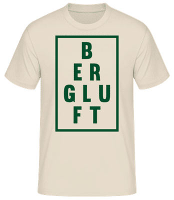 Bergluft - Männer Basic T-Shirt - Creme - Vorne
