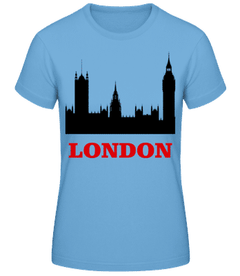 London Skyline 2 - Frauen T-Shirt B&C - Hellblau - Vorne