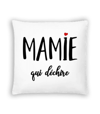 Mamie Qui Déchire - Coussin - Blanc - Devant