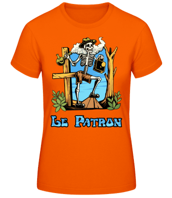 Le Patron - T-shirt femme B&C - Orange - Devant