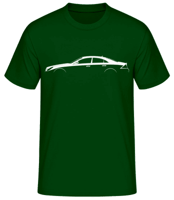'Mercedes CLS C219' Silhouette - T-shirt standard Homme - Vert bouteille - Devant