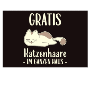 Gratis Katzenhaare - Fußmatte - Weiß - Vorne