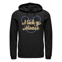 Disney Classics - Ratón Miguelito Miguelín - Mickey Script - Unisex Sudadera con capucha - Negro - delante