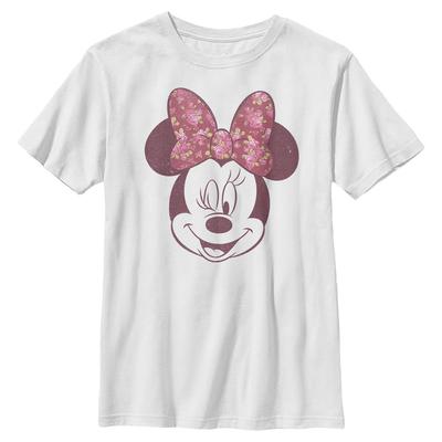 Disney - Mickey Mouse - Minnie Mouse Love Rose - Kids T-Shirt - White - Front