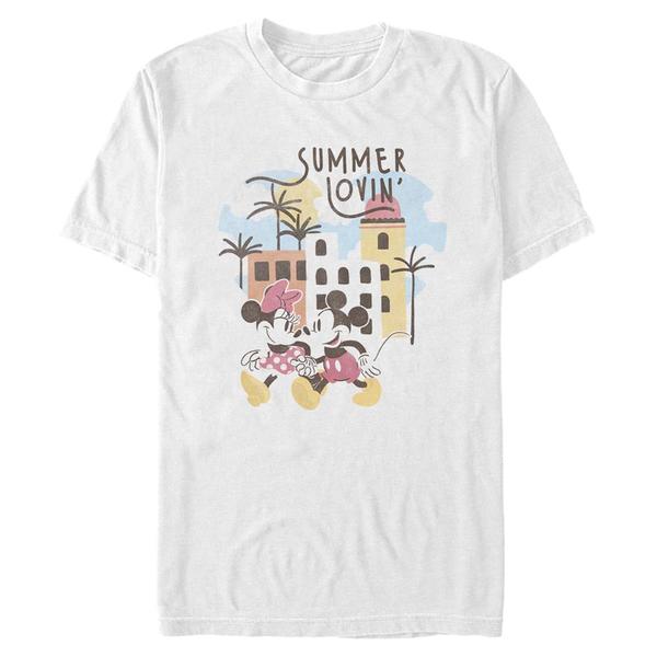 Aperçu: Disney - Mickey Mouse - Mickey & Minnie Minnie Mickey - Homme T-shirt - Blanc - Devant