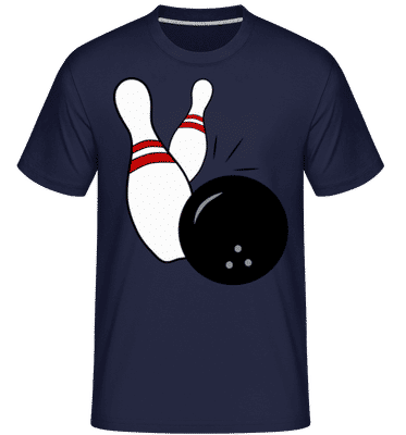 Boule De Bowling -  T-Shirt Shirtinator homme - Bleu marine - Devant