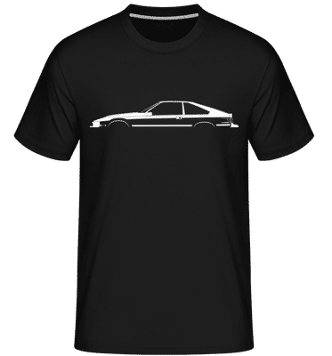 'Toyota Supra A60' Silhouette - Shirtinator Men's T-Shirt - Black - Front