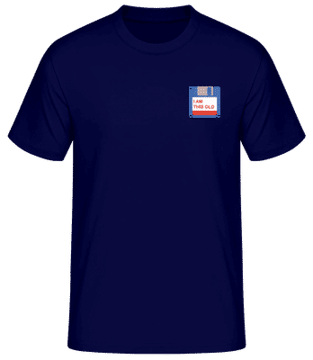 I'm This Old Floppy Disc - Men's B&C T-Shirt - Navy - Front