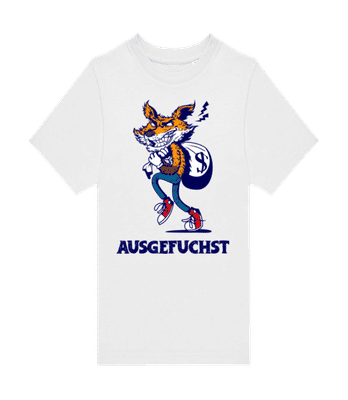 Ausgefuchst - Kinder T-Shirt B&C - Weiß - Vorne