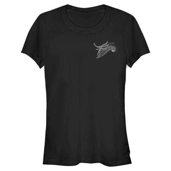 Aperçu: Disney Classics - L'étrange Noël de monsieur Jack - Zero Pocket Scribble - Halloween - Femme T-shirt - Noir - Devant