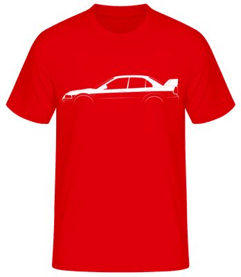 'Mitsubishi Lanc. Evo. VI TM' SIlhouette - Camiseta básica para hombre - Rojo - delante