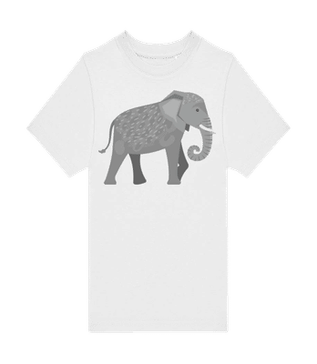 Elephant - Kids B&C T-Shirt - White - Front