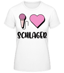 I Love Schlager · Frauen Basic T-Shirt