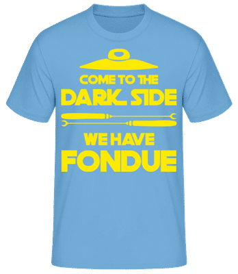 Dark Side We Have Fondue - Men's Basic T-Shirt - Light blue - Front