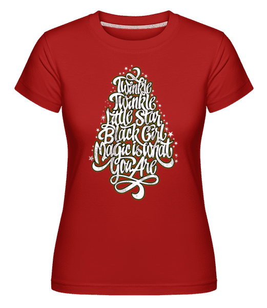 Preview: Twinkle Twinkle Little Star -  Shirtinator Women's T-Shirt - Red - Front